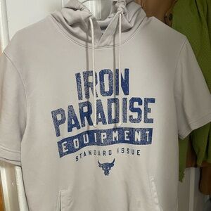 Under Armour Blue and White Hoodie